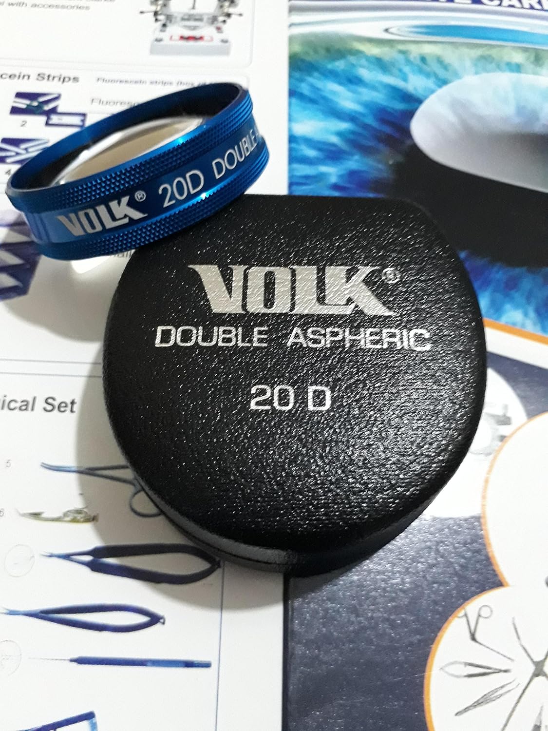 Volk 90D Diagnostic Non Contact Lens in Case Original Volk US Amazon