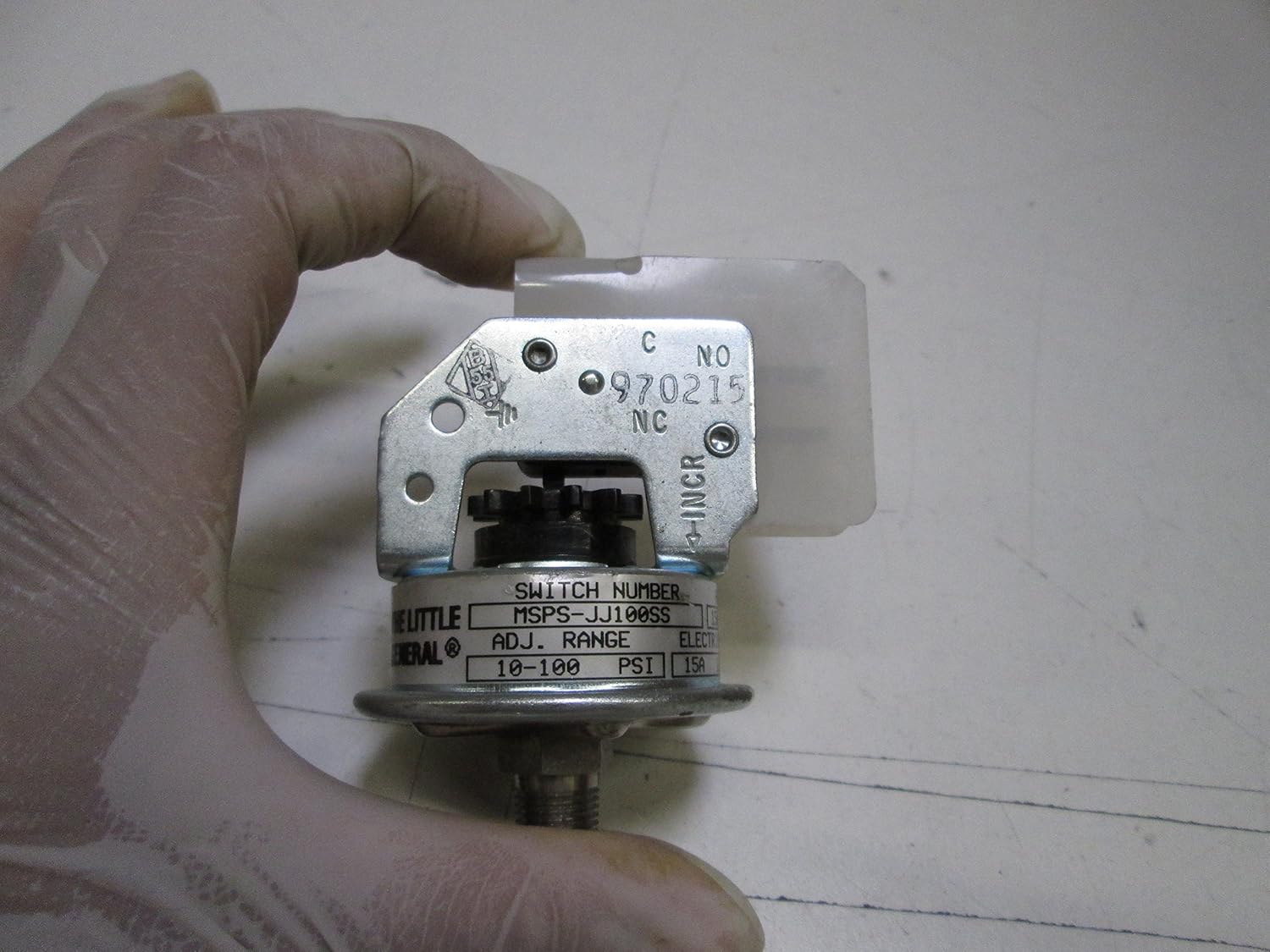 DECREASING 91 PSI Pressure Switch Mechanical Increasing PSI 100 BARKSDALE MSPSJJ100SS 1/8 INCH