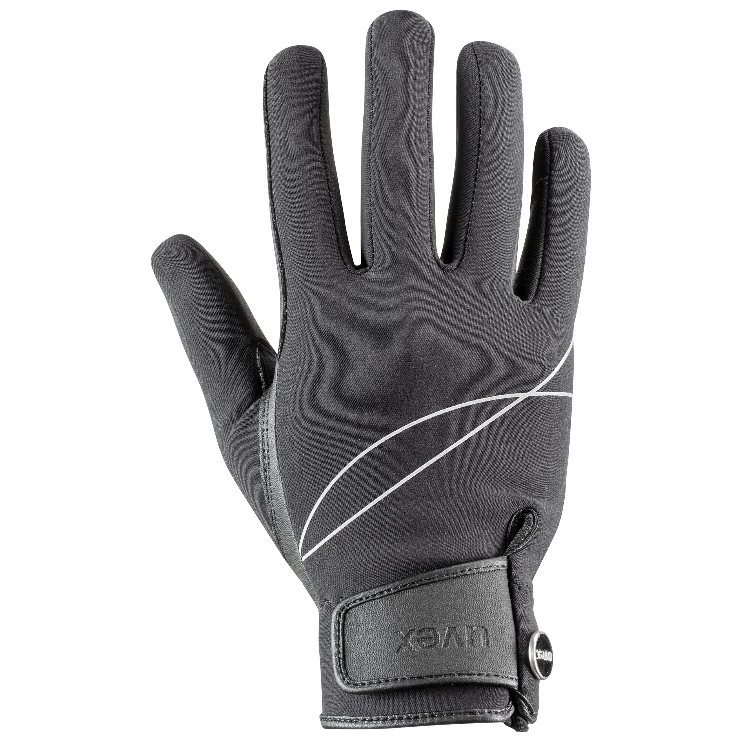uvex crx700 - Stretchable Riding Gloves for Men and Women - Durable - Excellent Grip - Black - 9