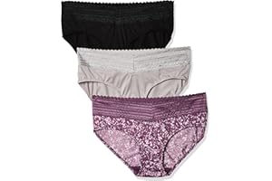 Warner's womens Blissful Benefits No Muffin 3 Pack Hipster Panties