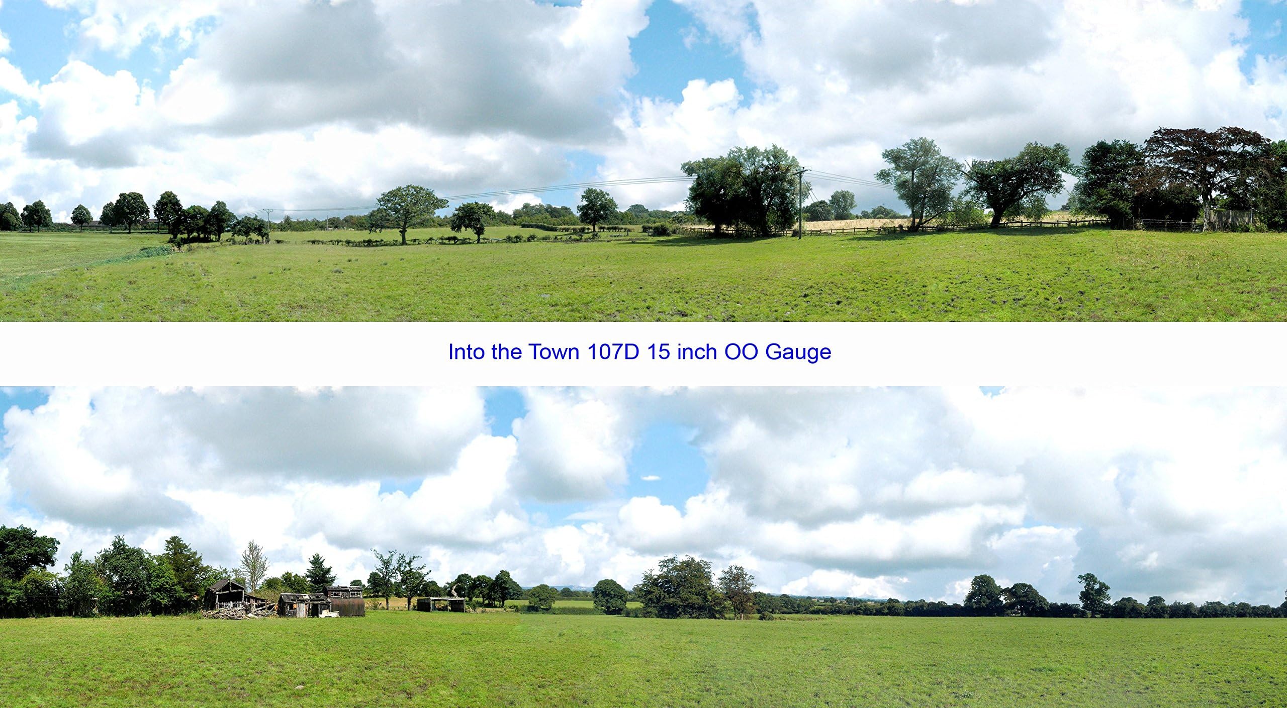 id Backscenes PREMIUM Scenic Backgrounds - 15 inches high - Into the Town (106D)