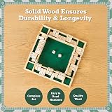 Toyrific Shut The Box 4 Player Wooden Dice Game Family Travel Preschool view 5