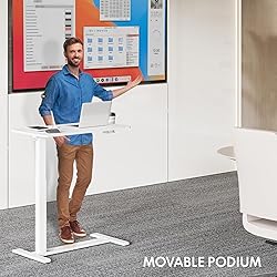 FLEXISPOT Mobile Standing Desk with Wheels