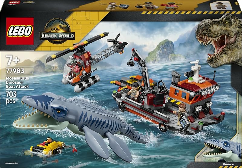 Jurassic World L’Attaque du Bateau par Le mosasaure 77983 — photo 1 sur 8