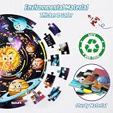 SYNARRY Giant Solar System Floor Puzzle 70 Pieces Round Space Education view 4