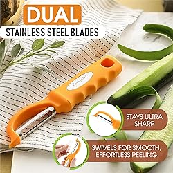 Spring Chef Premium Swivel Vegetable Peeler, Soft