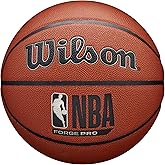 WILSON NBA Forge Pro Indoor/Outdoor Basketball - Brown, Size 7-29.5"