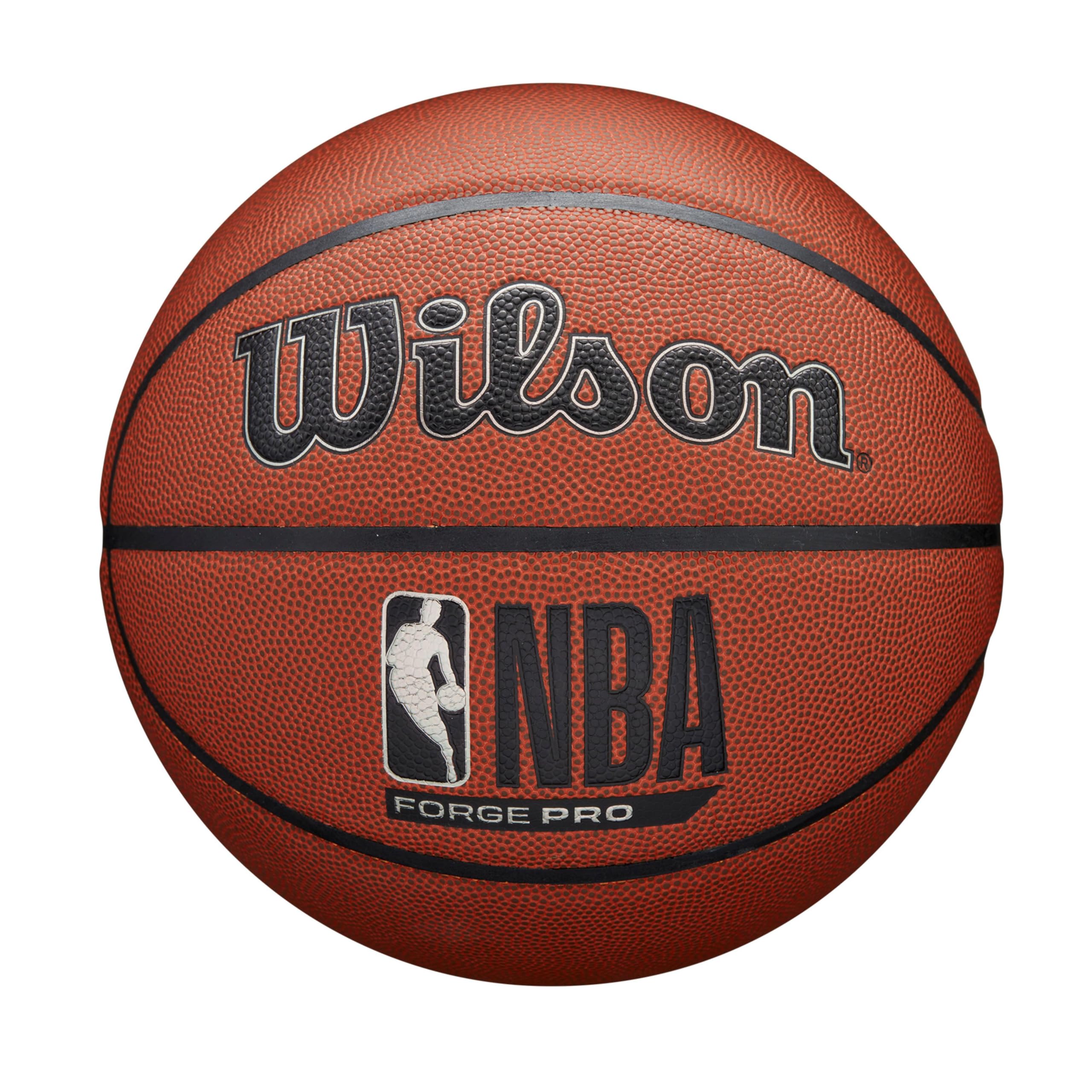 WILSON NBA Forge Pro Indoor/Outdoor Basketball - Brown, Size 7-29.5" Image