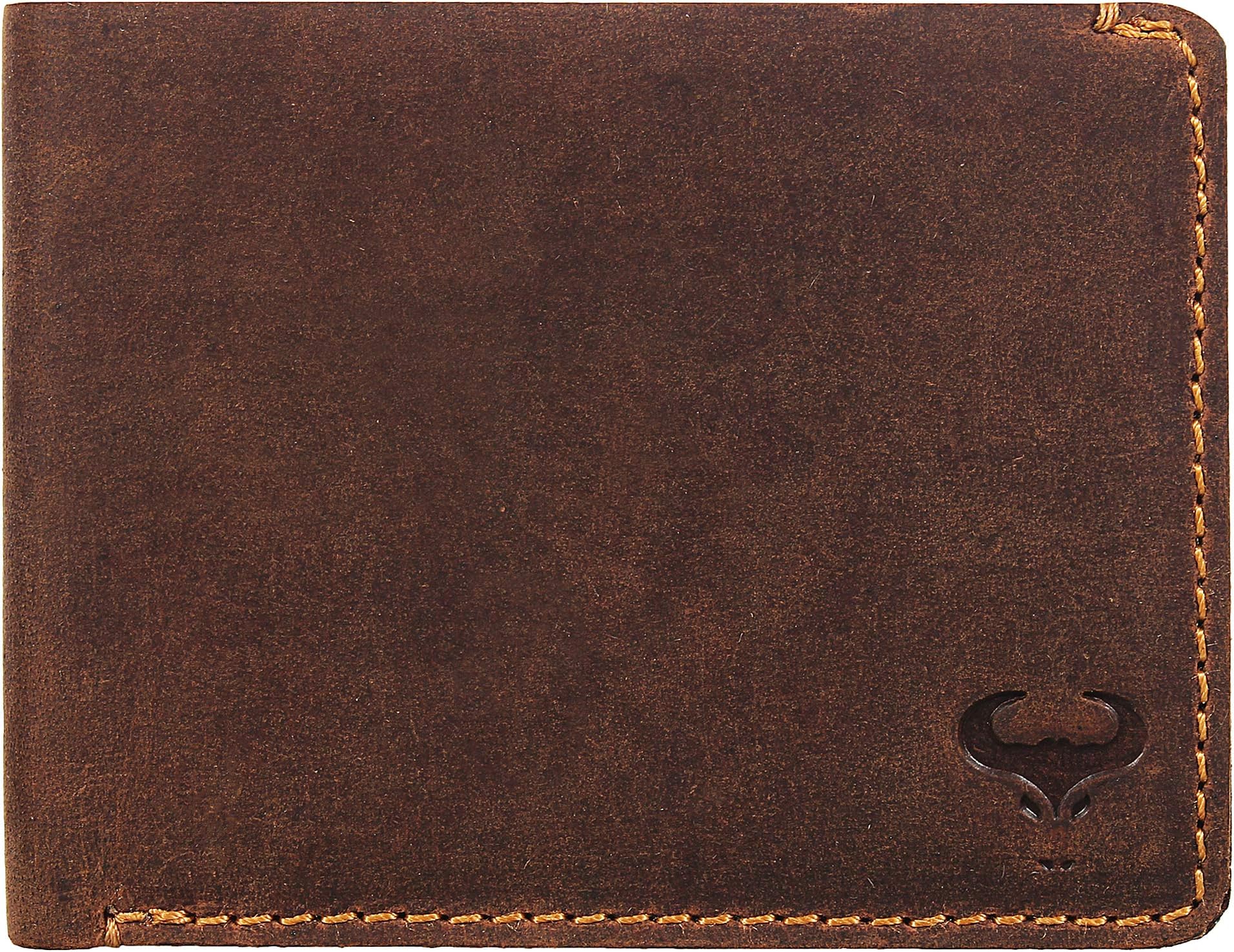 Mens Wallet, RFID Safe, Front Pocket Wallet Slim Bifold Wallet For Men Handcrafted Genuine Leather Billfold Wallet Gift Box