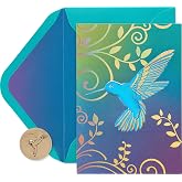 Papyrus Blank Cards with Envelopes, Hummingbird (12-Count)