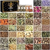 Witchcraft Herbs Kit, Dried Herbs and Flowers for Witch Beginners, 40 Pack | Herb for Wicca, Altar Supplies, Pagan Rituals,Magic Spell Jar, Candle Soap Making, Gifts for Witchy Women, Decorative Only