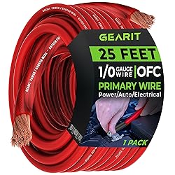 GearIT 1/0 Gauge Wire Oxygen Free Copper OFC