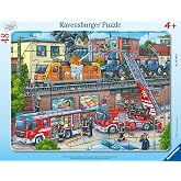 Ravensburger Firetruck Rescue 48 Piece Frame Puzzle for Kids 4+
