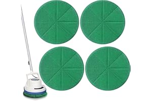 Potchen 4 Pack 12" Microfiber Carpet Bonnet Pads Compatible with Oreck Orbiter ORB550MC ORB700MB ORB600MW Floor Machine, Mopping and Buffing Pad Compatible with Bissell Commercial BGEM9000