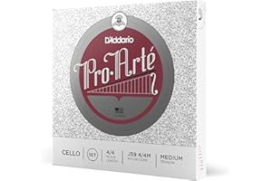 D'Addario Pro-Arte Cello String Set, 4/4 Scale, Medium Tension