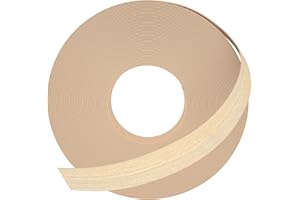 GSCIT Club Maple Edge Banding, 3/4 inch x 50ft roll of Veneer Edge Banding -Pre-glued Flexible, Real Wood Tape Banding for Cabinet Repair Furniture Restoration