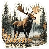 Yukon Canada Sticker 4 Inch - Waterproof Vinyl Decal for Laptop Water Bottle Car Tumbler - Durable Aesthetic Long-Lasting Stickers for Adults ID44990