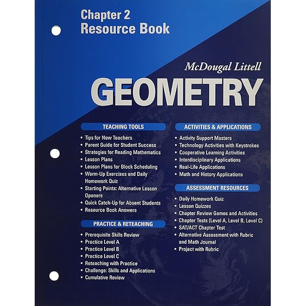  Mcdougal Littell Geometry Chapter 2 Resource Book 9780618020652 Mcdougal Littel Books