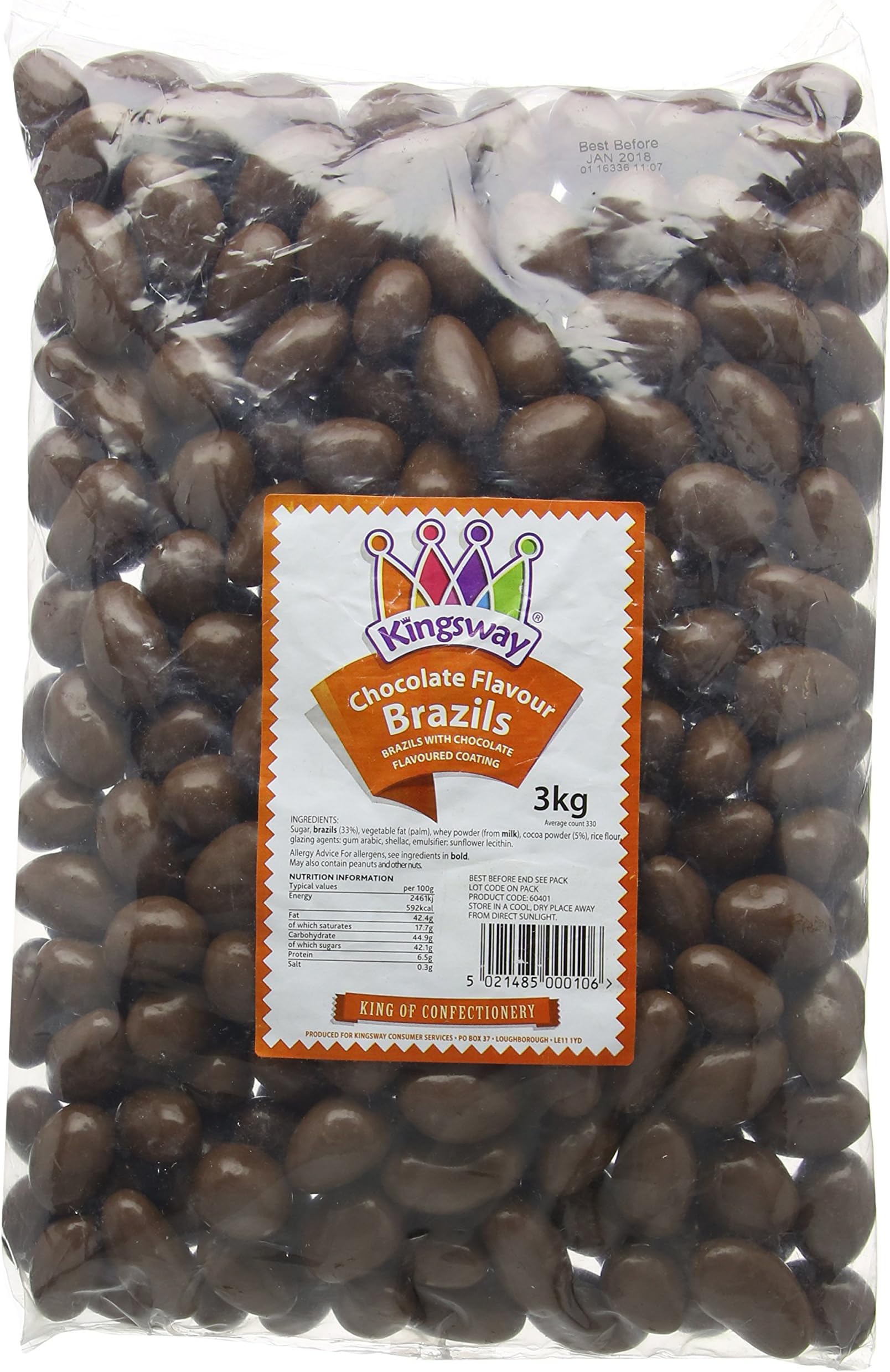 Chocolate Brazils 3 kilos bag