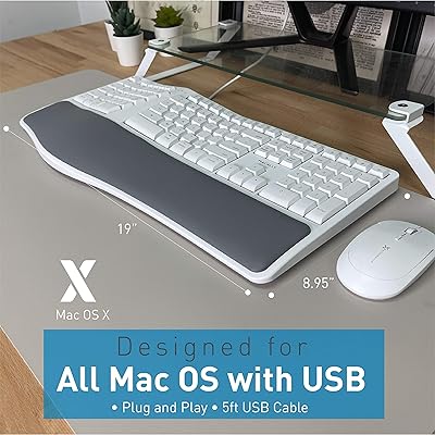 Buy Macally Mac Wired Keyboard With Wrist Rest Natural And Comfortable Typing Split Ergonomic Keyboard For Mac With 110 Keys 21 Osx Shortcuts And 5ft Usb Cable Usb Apple Buy Macally Mac Wired Keyboard With Wrist Rest Natural And Comfortable Typing Split Ergonomic Keyboard For Mac With 110 Keys 21 Osx Shortcuts And 5ft Usb Cable Usb Apple
