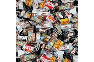 SUNNY ISLAND Halloween Chocolate Candy Assortment HERSHEY'S Miniatures, MilkyWay, KITKAT Bars, 3-Pound Variety Pack