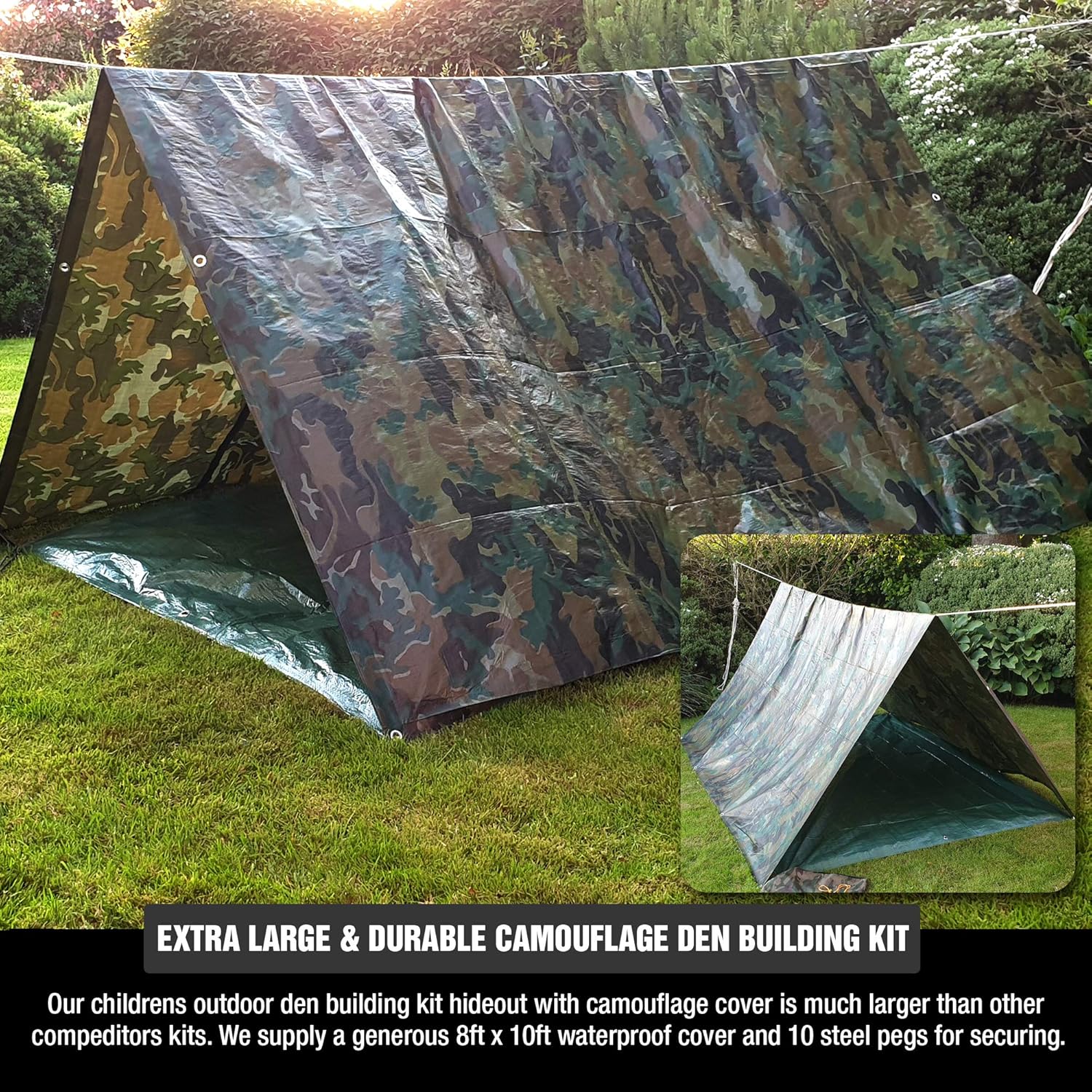 children's den building kit