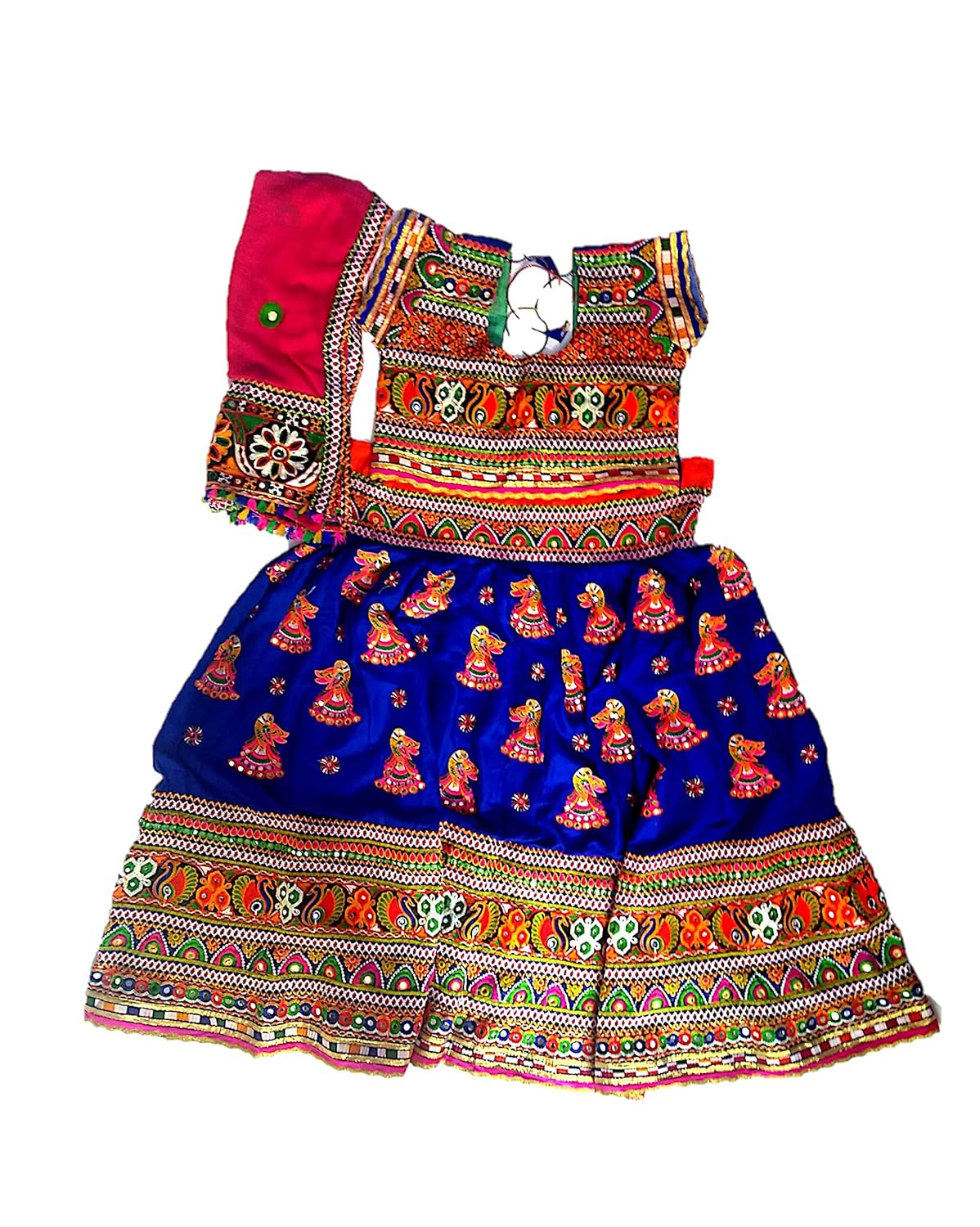 glass work design in dress