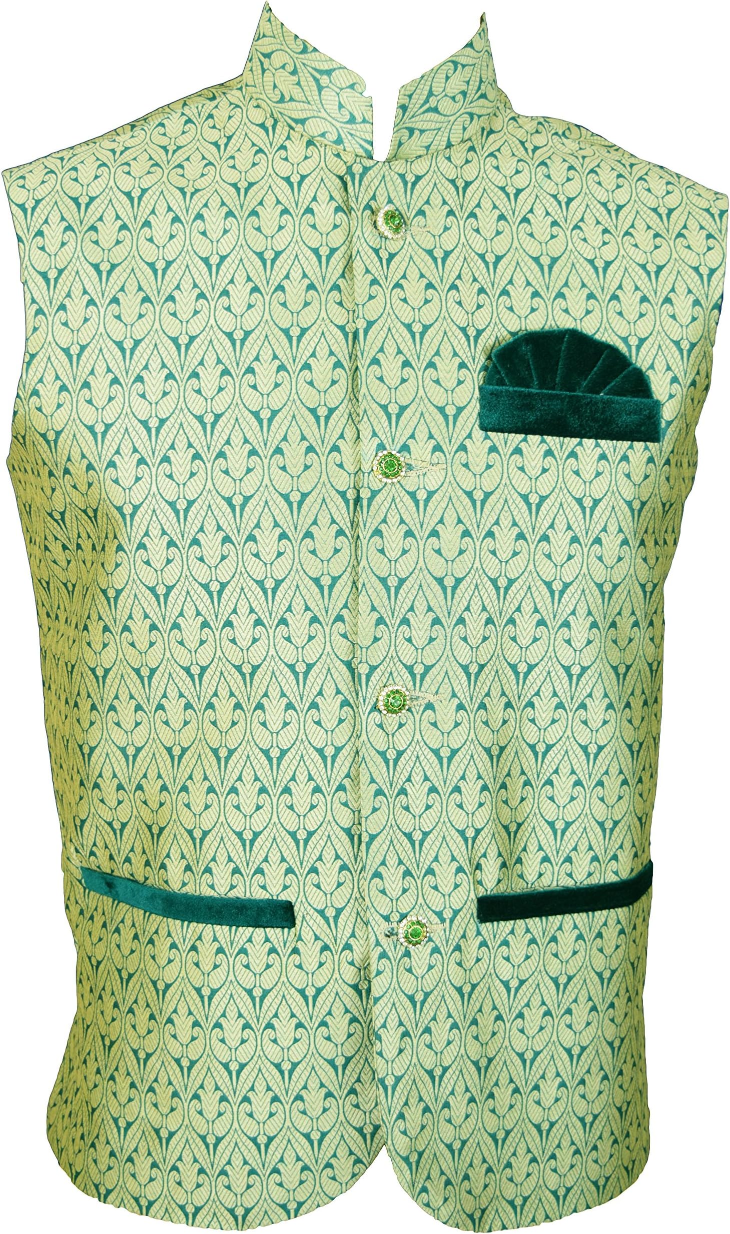 Men's Indian Jacquard Waist Coat Nehru Jacket Modi Jacket JA1000