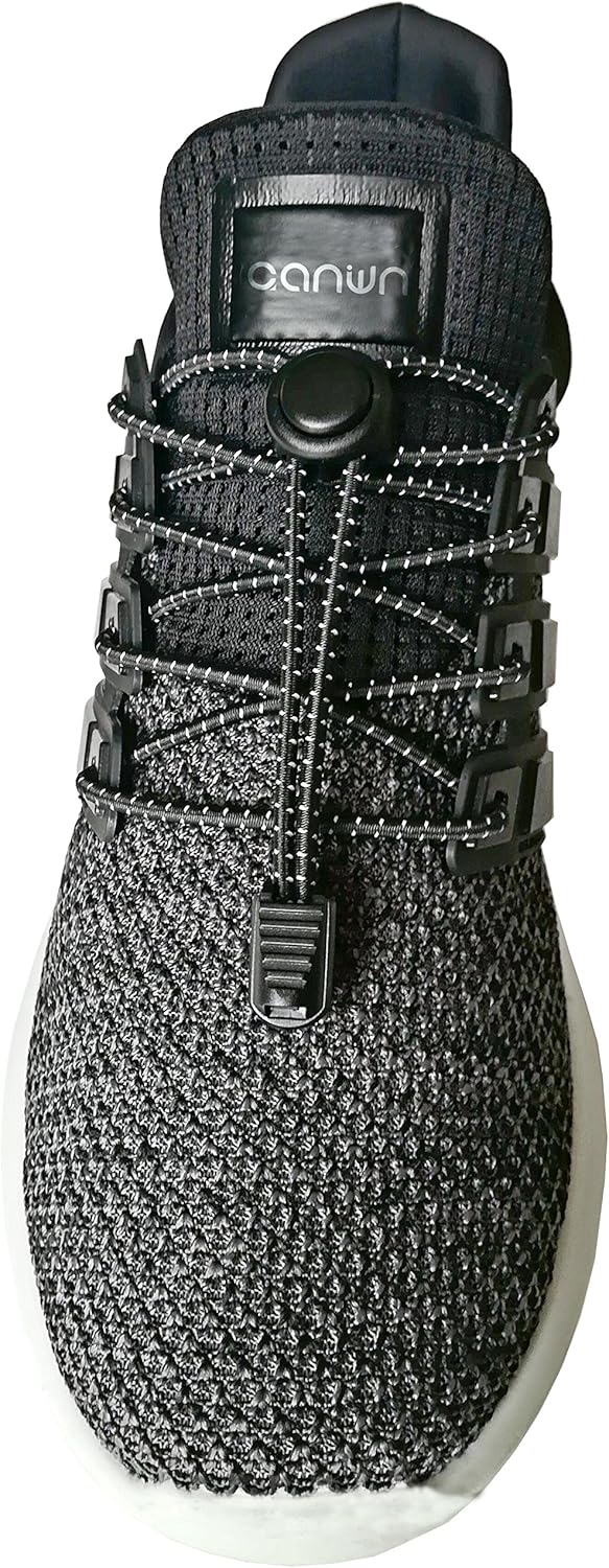 Canwn [3 Pairs Elastic Laces, Reflective Elastic Shoe Laces 120cm No