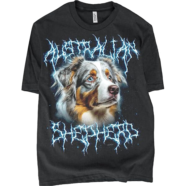 Heavy Metal Blue Heeler 80s 90s for Blue Heeler Lover and Men 