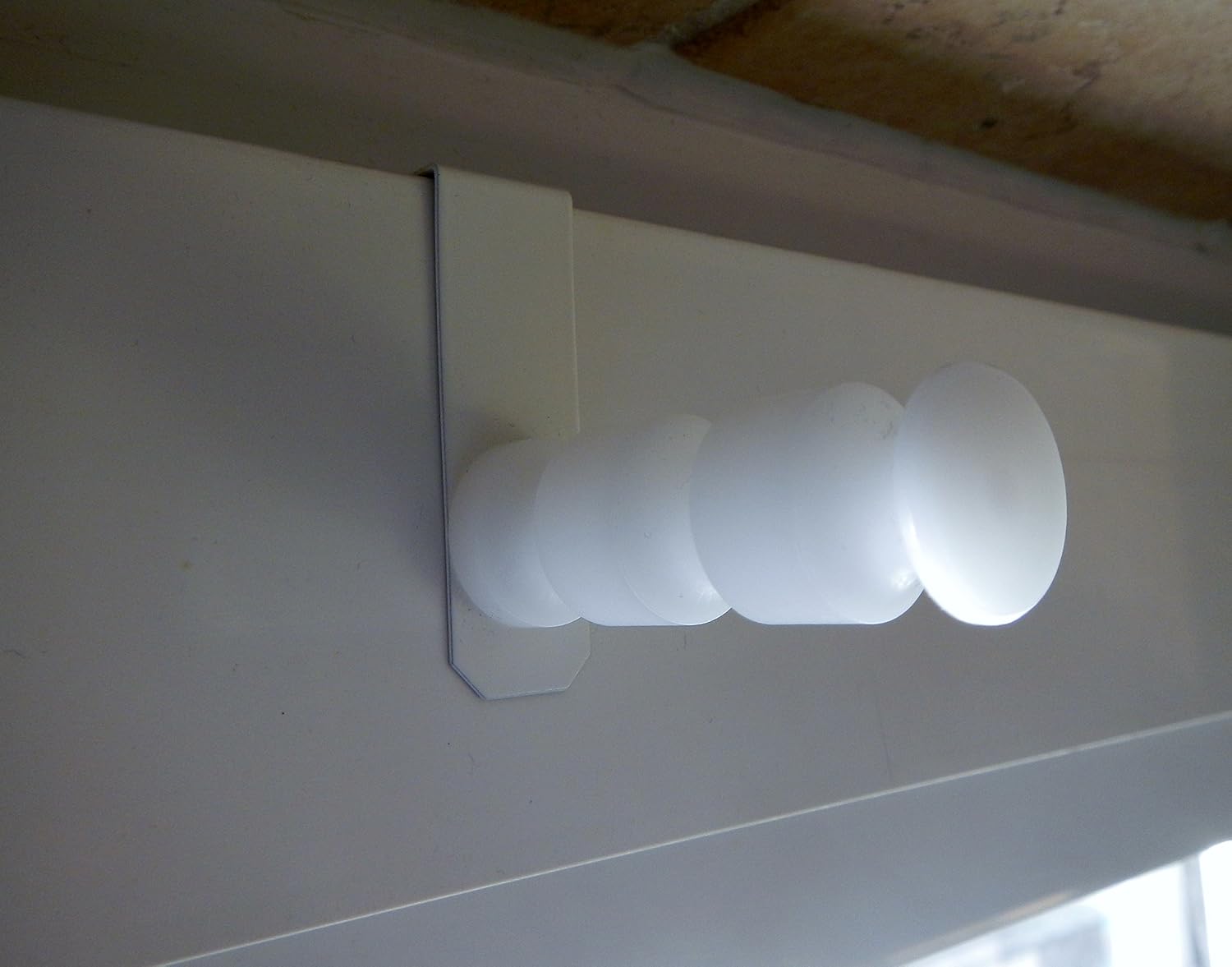 dekondo !! Window Hooks/Decorative Hooks with Spacers White for Window Thickness 12-20 mm Pack of 4, Klemmbereich 15-20 mm