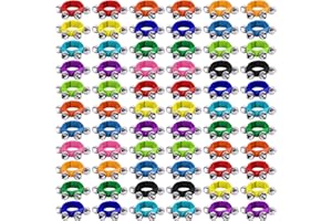 UZLU 48 Pcs Christmas Wrist Band Bell Bracelet Wrist Band Shaking Bell Musical Instruments Adjustable Bell Rhythm Wristband Bell Bulk for School Family Christmas Percussion Party Favor Adults,12 Colors