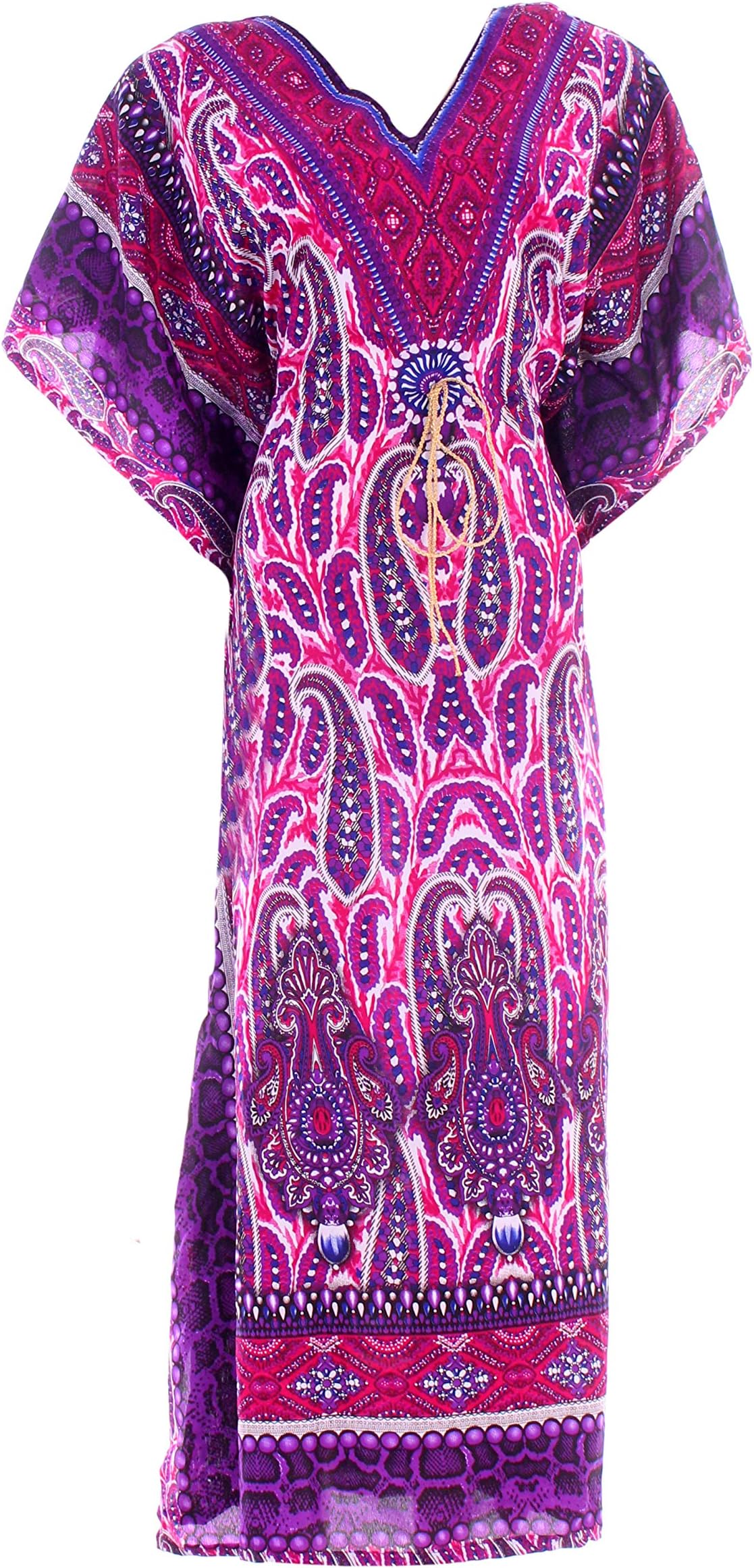 Hastkala Women's Boho Long Dress Cocktail Long Kaftan Party Evening Maxi Dress