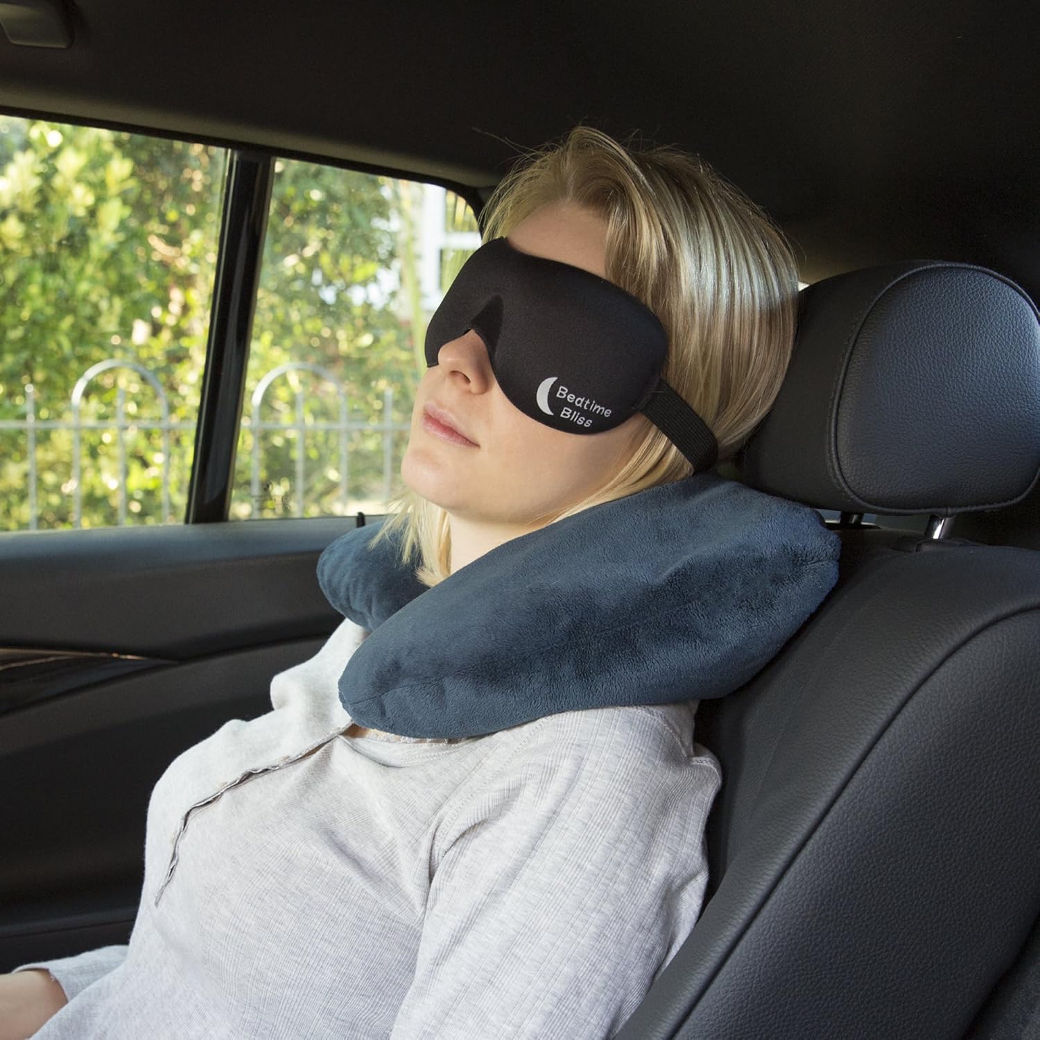Bedtime Bliss Luxury Sleeping Eye Mask for Men & Women. Our Sleep Masks are Adjustable, Contoured & Comfortable for Full Blackout - Includes Carry Pouch and Ear Plugs -  Black : Beauty