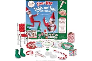 The Elf on the Shelf Elves at Play Tools and Tips for Your Scout Elf - 60-Page Guide Book with 100+ Quick and Easy Ideas and 15 Scout Elf Tools - Scout Elf Not Included