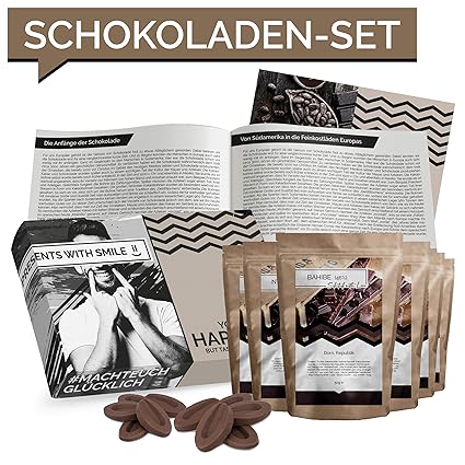 Schokolade Geschenkset 7 Schokolade aus aller Welt Geschenkbox | Weltreise Geschenkidee Schoko Geschenkset für Frauen Männer 