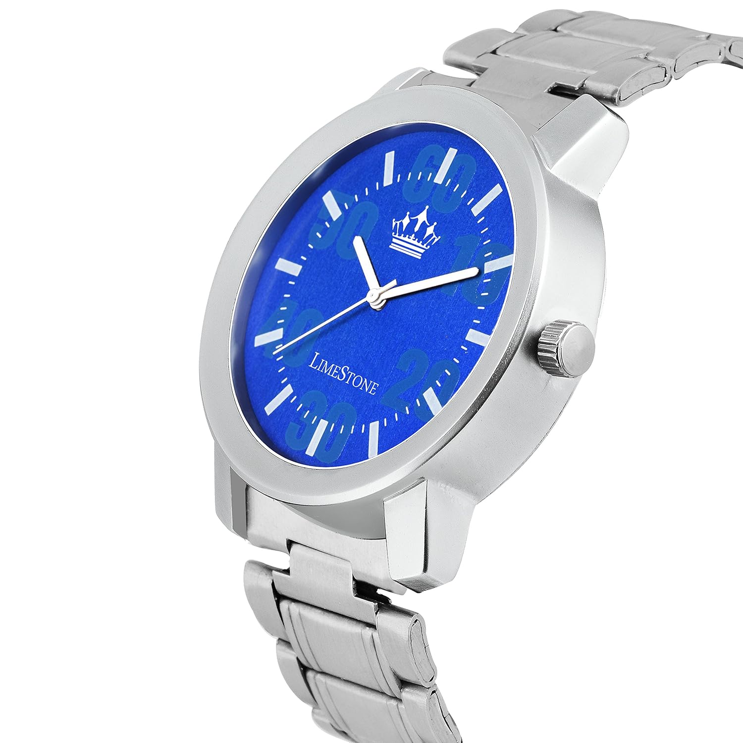 limestone analogue blue dial men's & boy's watch - ls2709