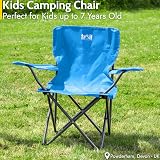 Trail Outdoor Leisure Eagle Kids Camping Chair Blue 58cm H 30cm Seat view 3