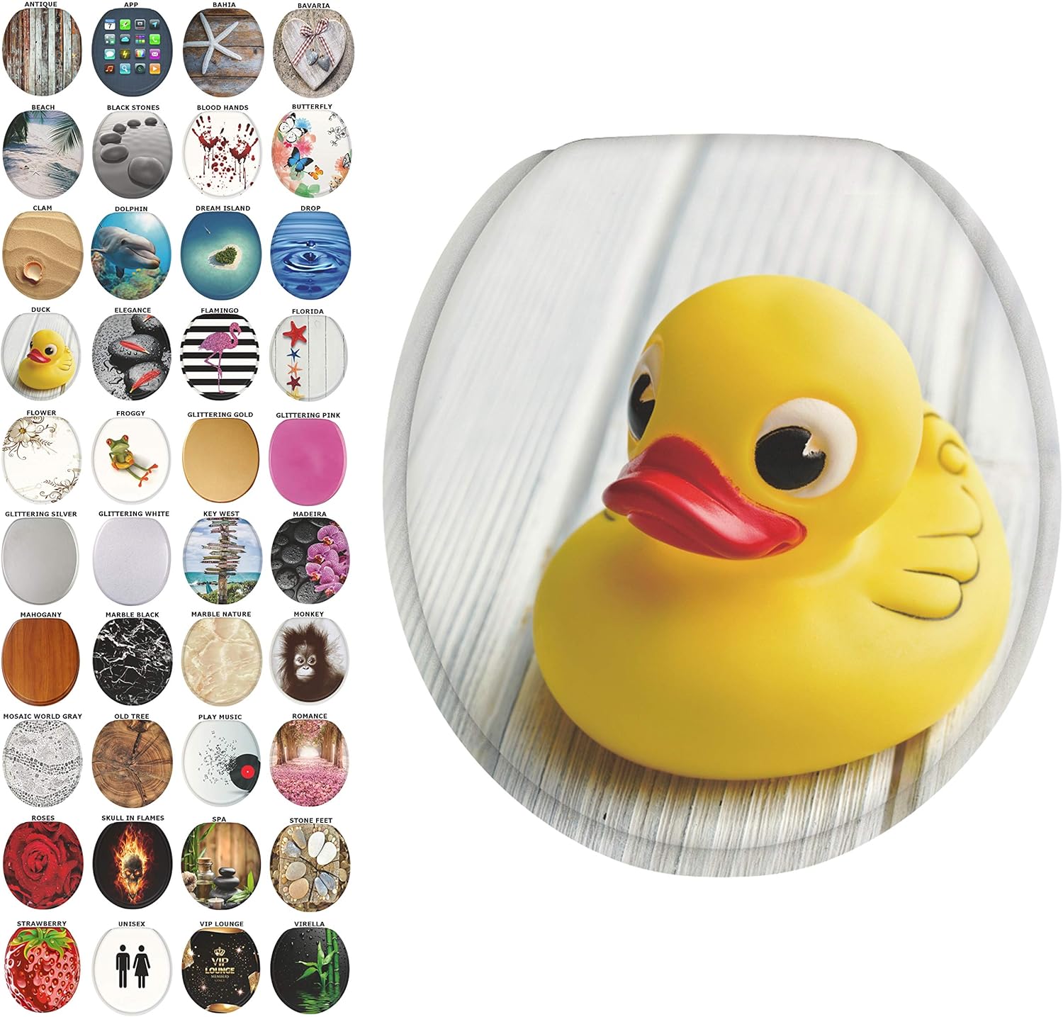 Best round toilet seat lid yellow