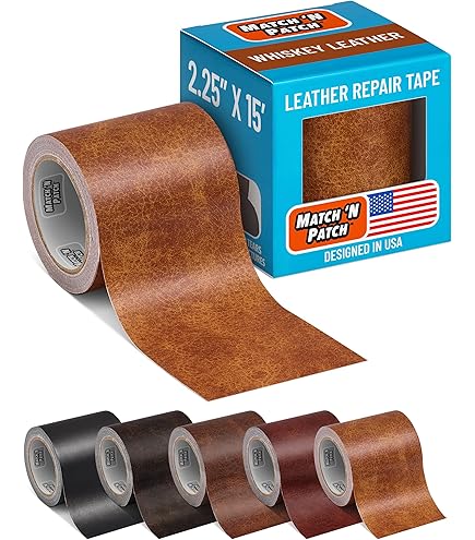 NPBAG Leather Repair Patch Kit 10x12 Inches Self-Adhesive Leather Tape For Couches, Sofas, Car Seats & More - Crazy Horse