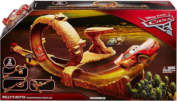 disney pixar cars 3 willy's butte transforming track set