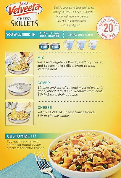 KRAFT, VELVEETA SKILLETS, CREAMY BEEF STROGANOFF, 11.6OZ BOX (PACK OF 6)