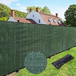 UPGRADE Privacy Fence Screen 5'x16' Dark Green