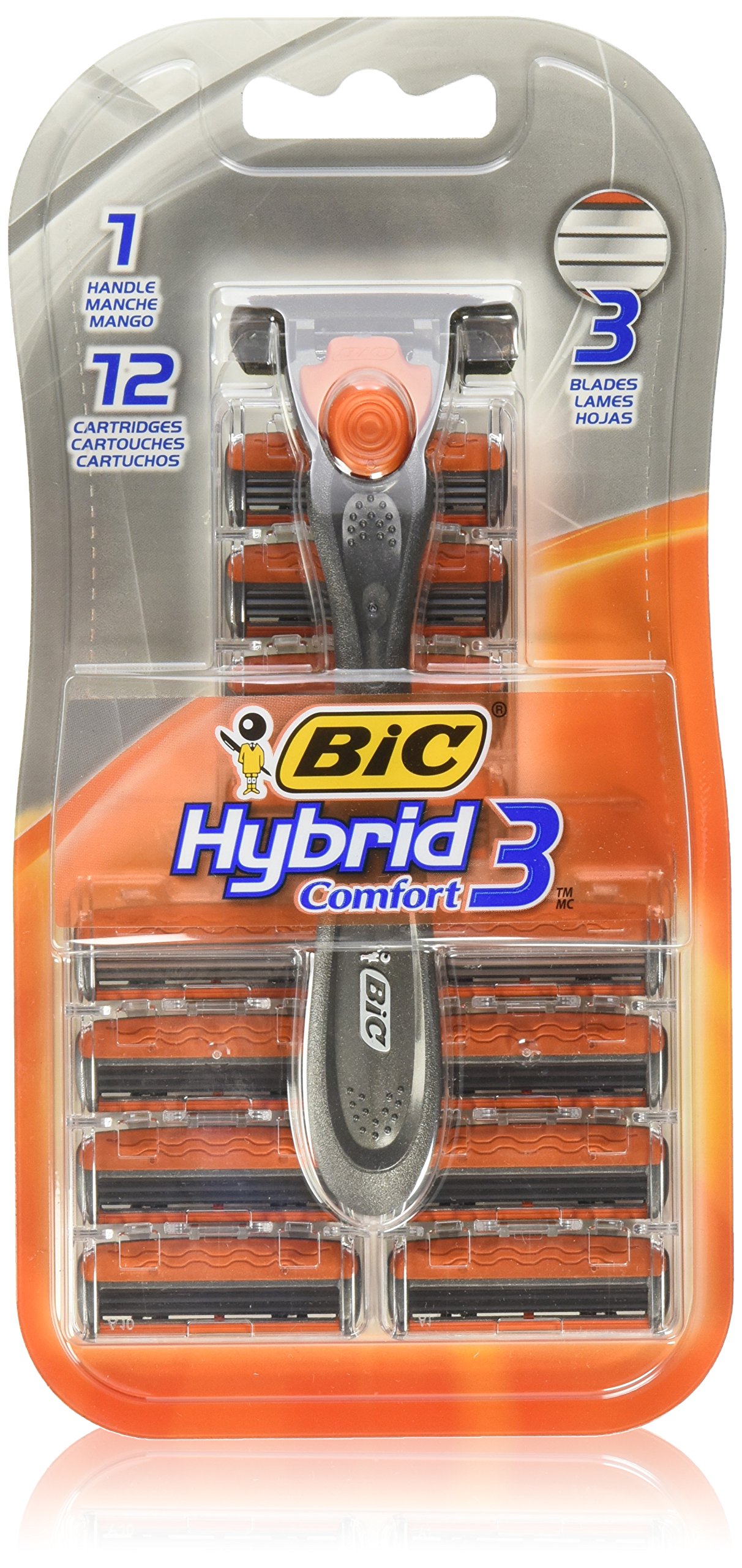 BIC Hybrid 3 Comfort Disposable Razor Men 12Count eBay