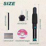 LEONTOOL Solder Sucker Desoldering Pump with 2pcs Solder Wick Heat Resistant view 4