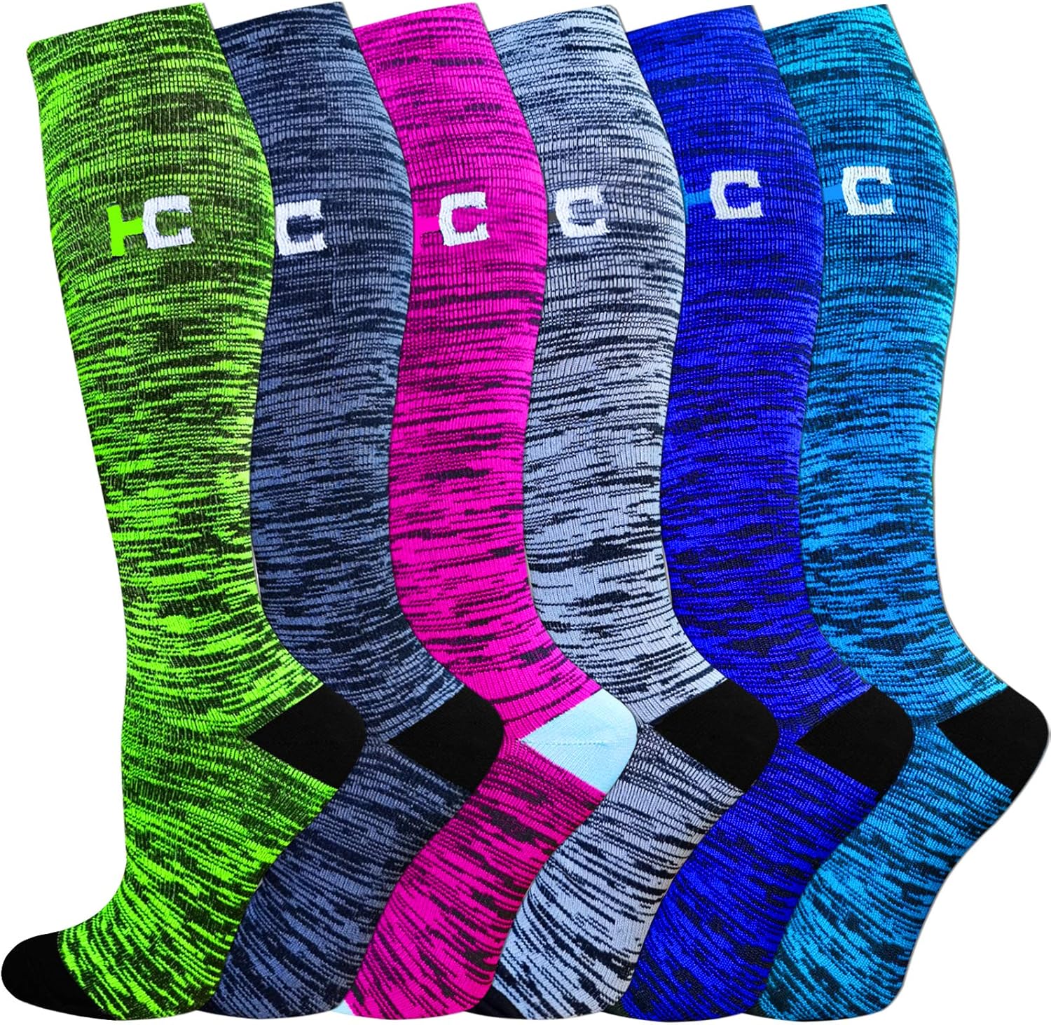 Compression Socks for Women&Men-20-30mmhg Best for Circulation,Pregnancy,Media,Nurse,Running,Travel: Clothing