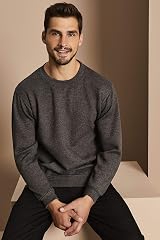 Uneek Clothing UC203 Charcoal Small 50/50 Sweatshirt 300 GSM Classic view 2