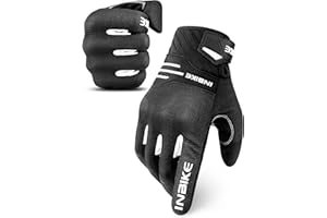 INBIKE Breathable Motorcycle Gloves Men Motorbike Riding Touchscreen Hard Knuckle TPR Palm Pad