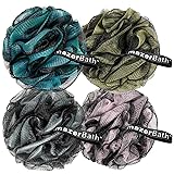 AmazerBath Charcoal Loofah Sponge, Large Shower