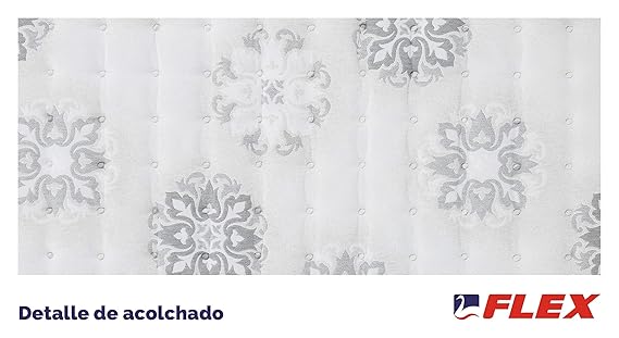 FLEX Colchón muelles ensacados Nimbus Visco Firmeza Superior, 200 x 200 cm